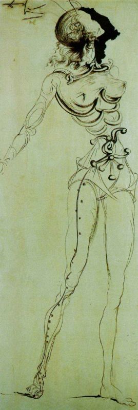 surrealist knight for a four-part screen circa 1934.jpg